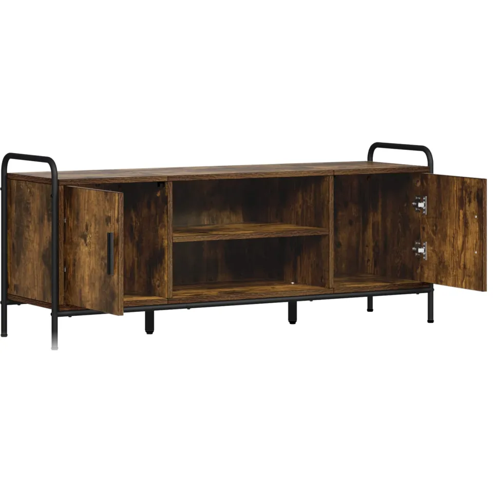 vidaXL Tv-meubel 119 x 33 x 50 cm Gerookt eiken Bruin