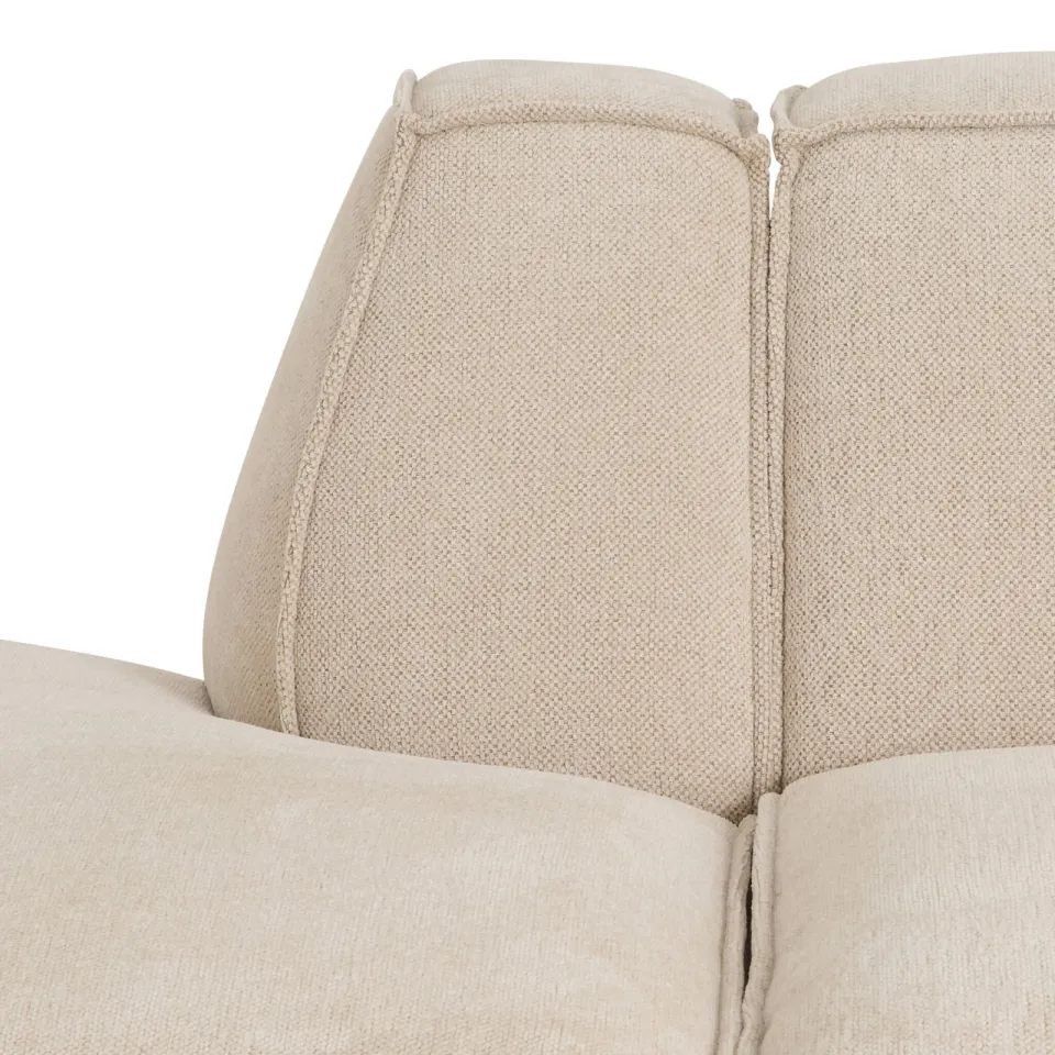 NOUS Living hoekbank met ronde hoek Newton - beige, foto 7