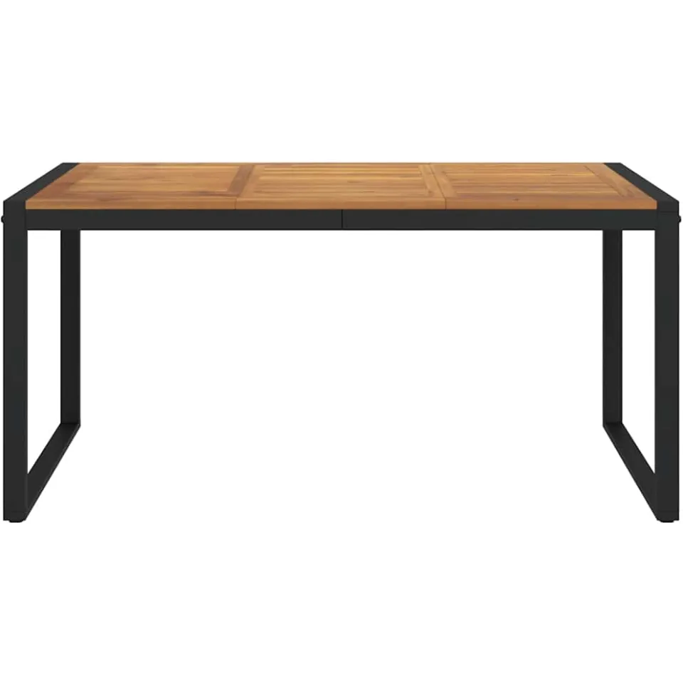 vidaXL Tuintafel met U-vormige poten 160x80x75 cm massief acaciahout Bruin