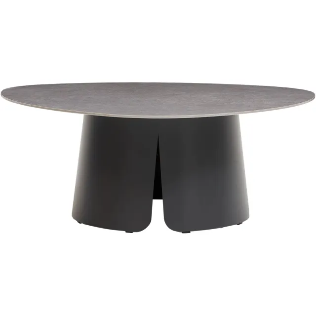 AVH-Collectie Serenno lounge tuintafel 97x97xH37 cm aluminium antraciet