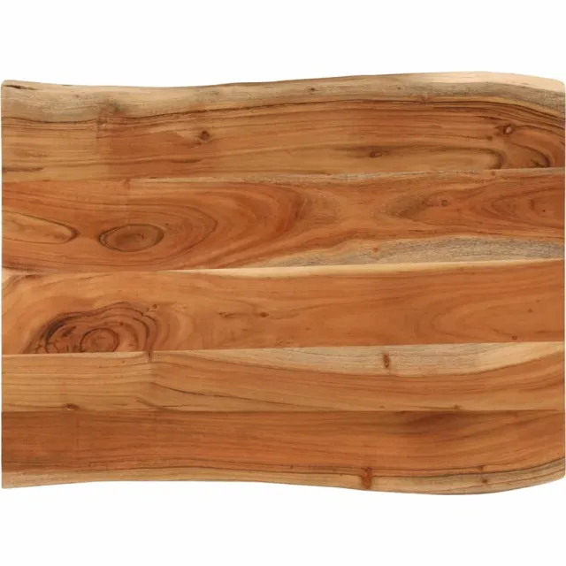 vidaXL Tafelblad rechthoekig natuurlijke rand 90x60x2,5 cm acaciahout Bruin