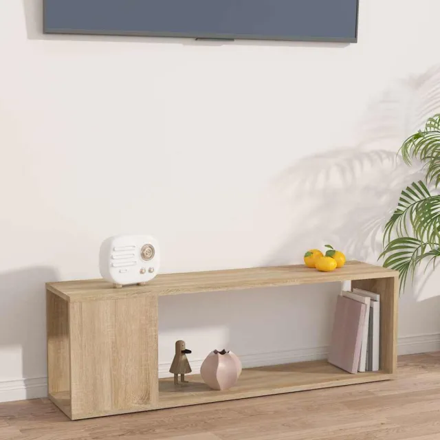 vidaXL Tv-meubel 100x24x32 cm bewerkt hout sonoma eikenkleurig, foto 2