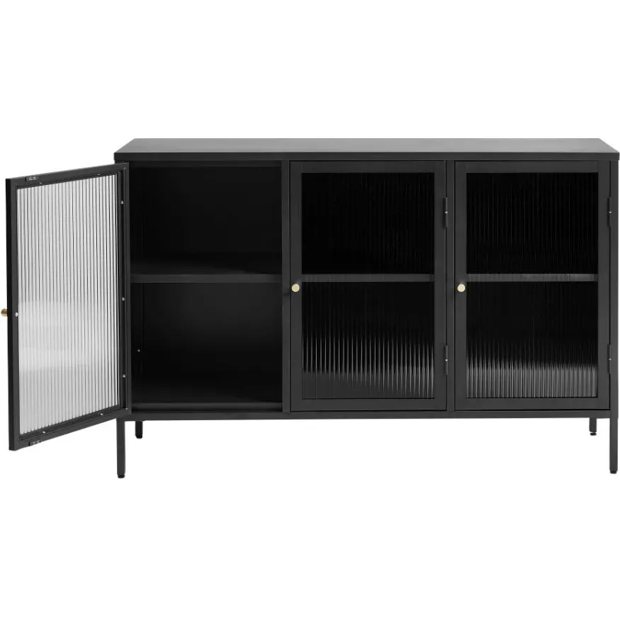 Olivine Katja metalen sideboard zwart - 132 x 40 cm, foto 3