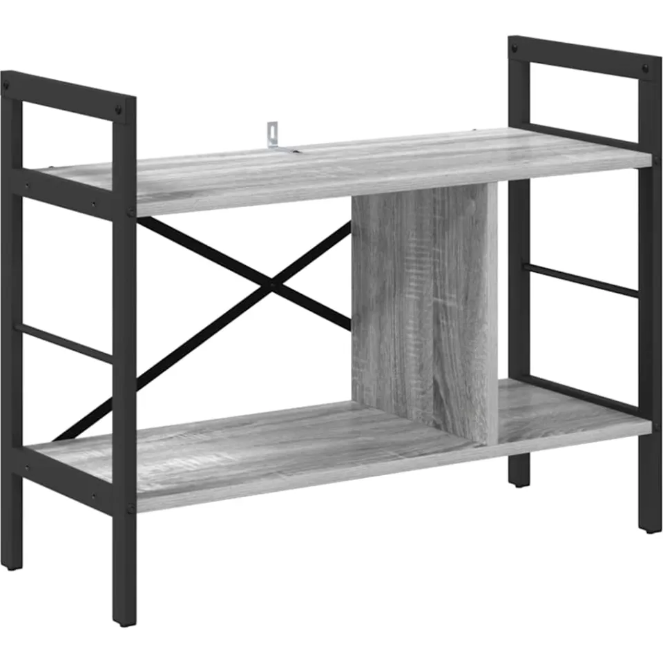 vidaXL Boekenkast Grijs Sonoma 75 x 30 x 58,5 cm Bewerkt hout 3-laags, foto 3