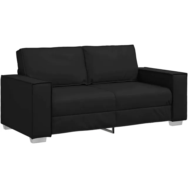 vidaXL Loveseat Zwart 180 cm Nep Leer