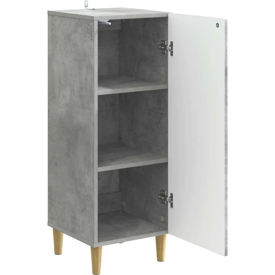 vidaXL Dressoir Betongrijs 33 x 34,5 x 90 cm Bewerkt hout