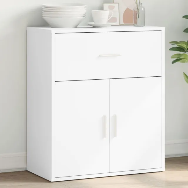 vidaXL Dressoir 60x31x70 cm bewerkt hout wit, foto 2