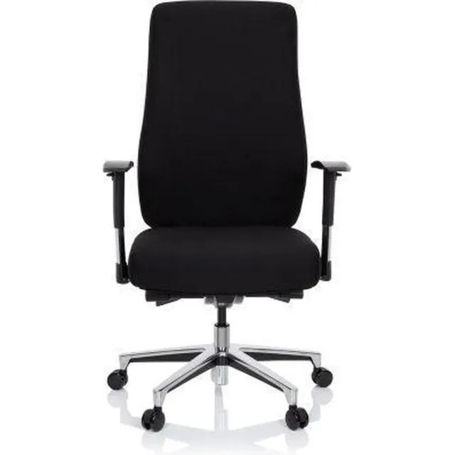 hjh office Forcom - Professionele bureaustoel - Zwart - Stof