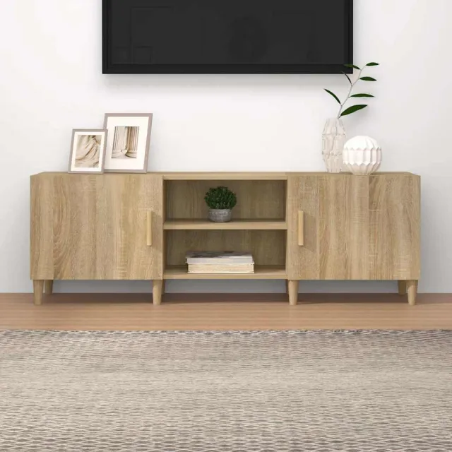 vidaXL Tv-meubel 150x30x50 cm bewerkt hout sonoma eikenkleurig, foto 2