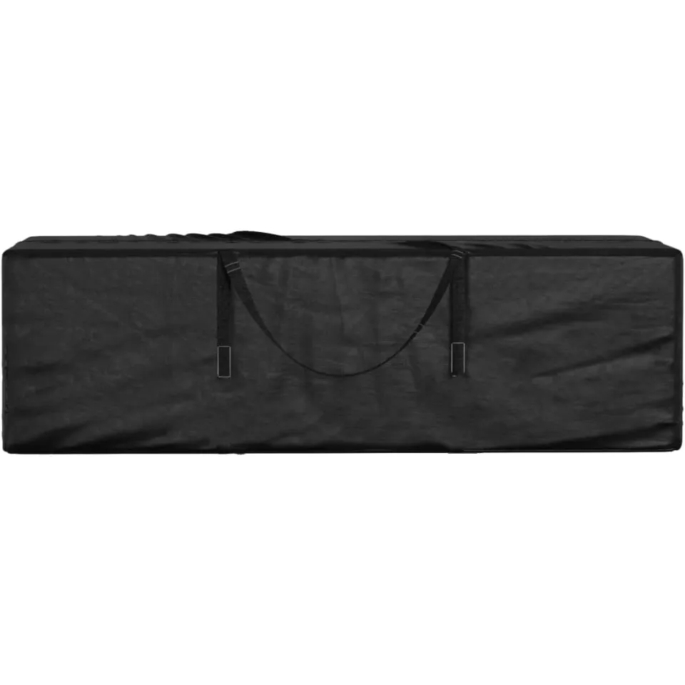 vidaXL Opbergtas voor tuinkussens 135x40x55 cm polyetheen zwart