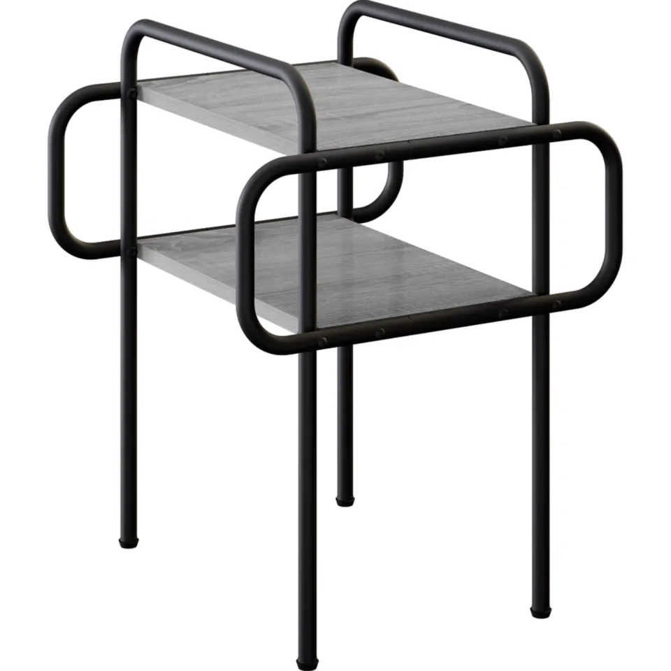 vidaXL Salontafel Grijs Sonoma 40 x 40 x 51 cm Bewerkt hout, foto 3