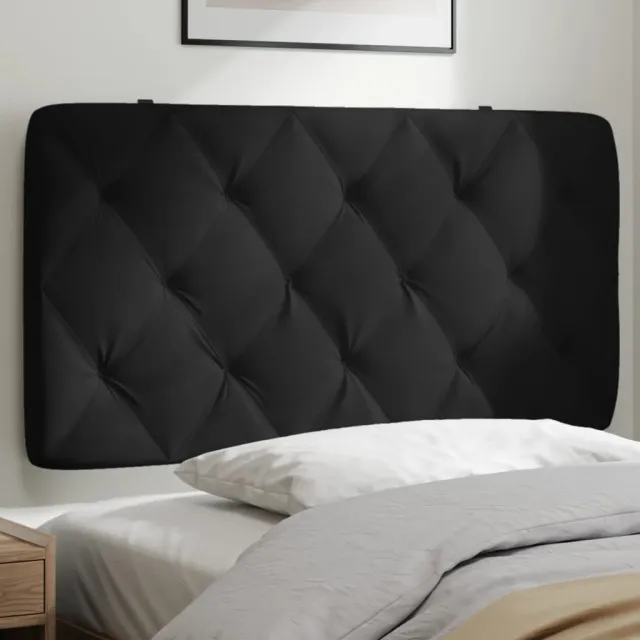 vidaXL Hoofdbordkussen 100 cm fluweel zwart