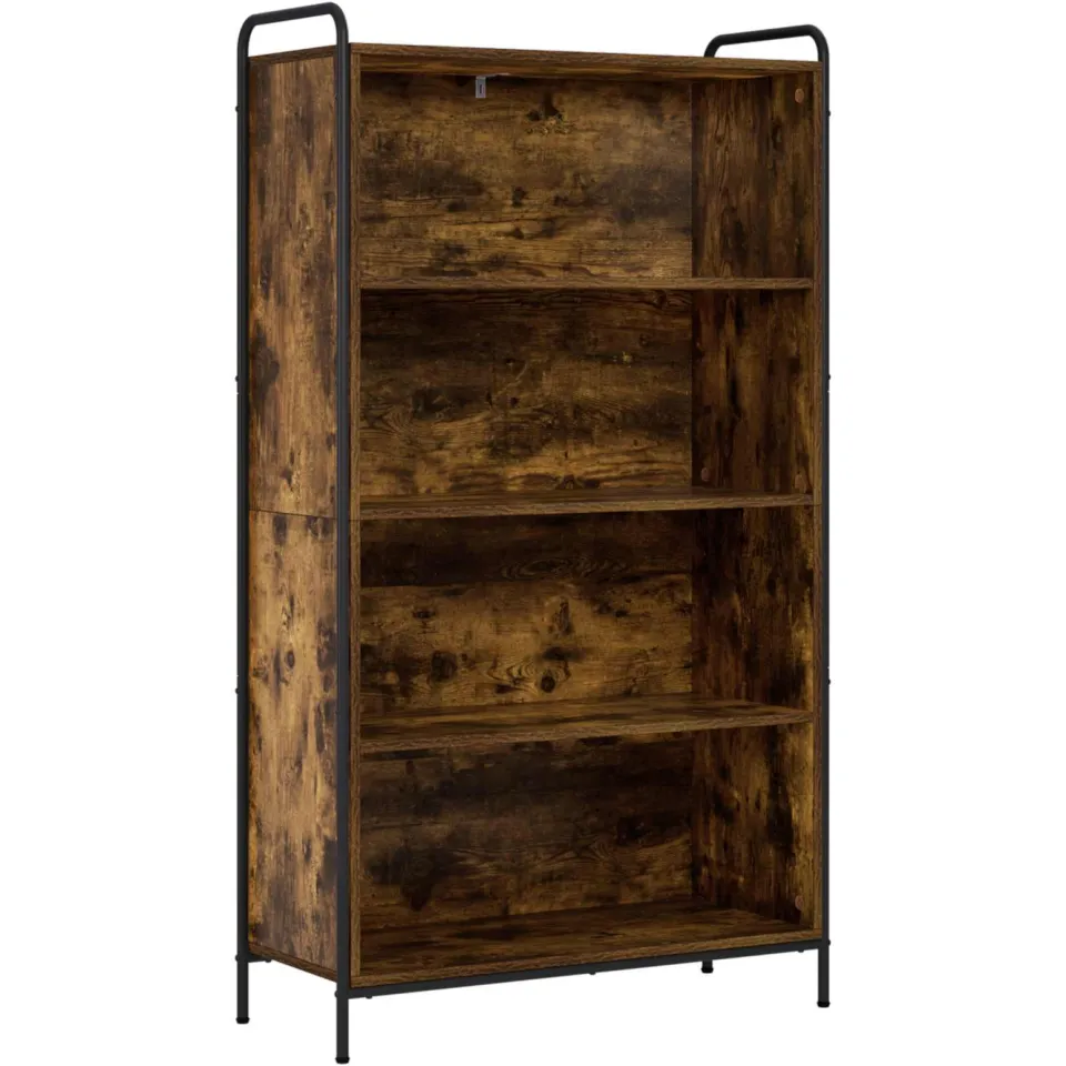 vidaXL Boekenkast 55,5 x 33 x 174 cm Bewerkt hout Gerookt eiken, foto 3