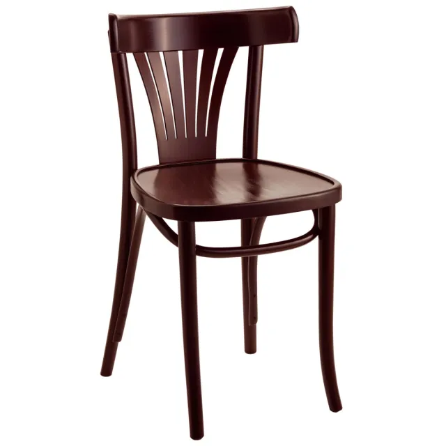 Vega 2x VEGA Houten stoel Sambia; 43x45x79 cm (BxDxH); walnoot; 2 stuk / verpakking