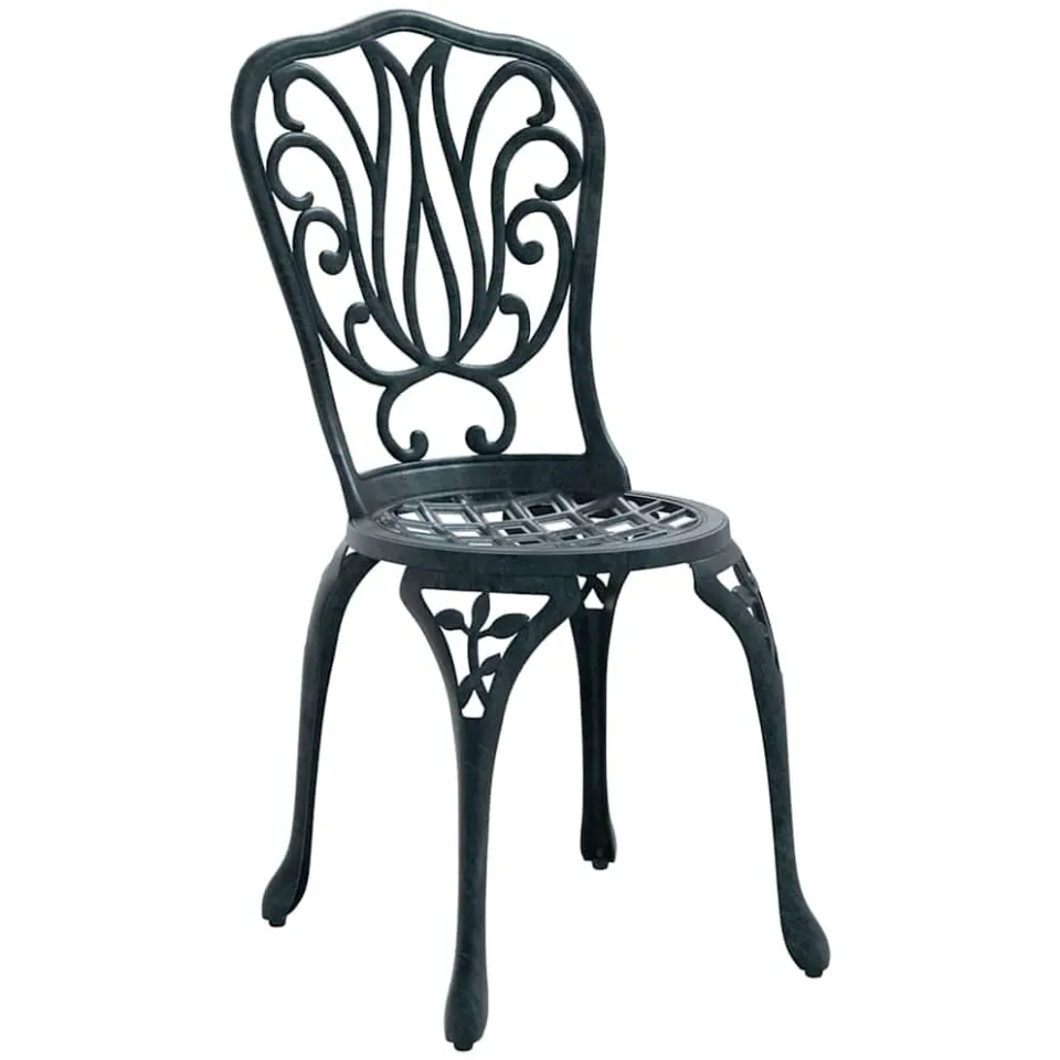 vidaXL Tuin Bistro Set 3 st Groen Aluminium, foto 3