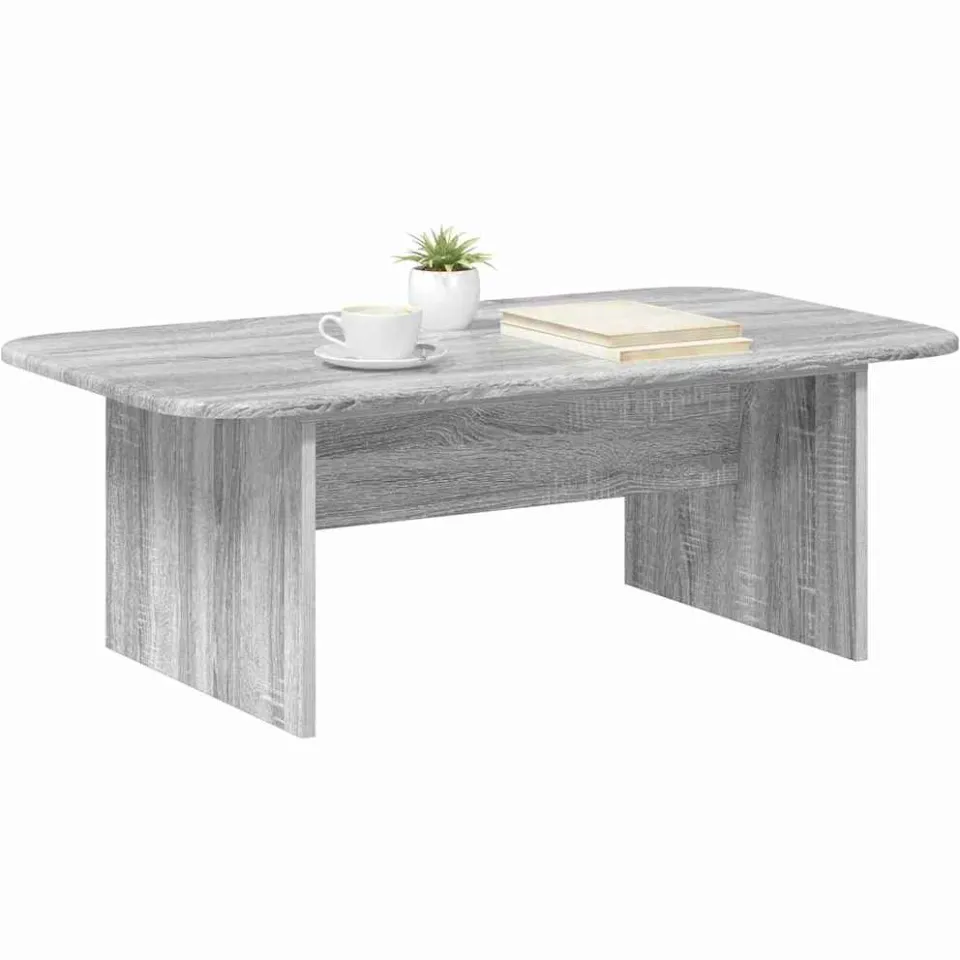 vidaXL Salontafel Grijs Sonoma 93 x 53 x 33 cm Bewerkt hout