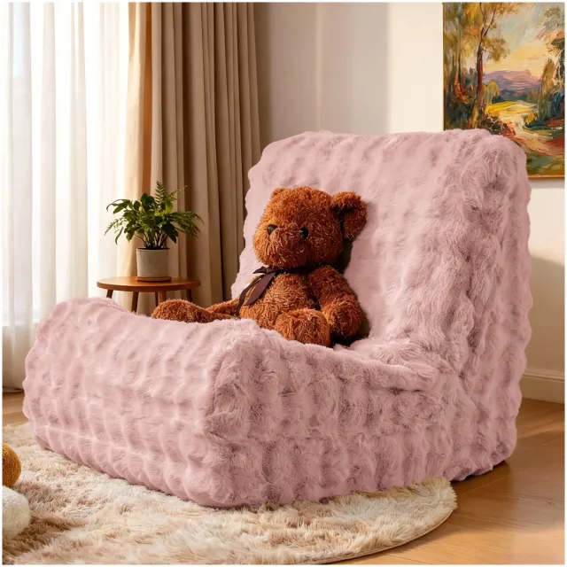 CHICFURN Zitzak - Met rugleuning - Eendelig - Roze