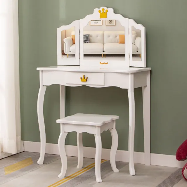 Baninni Kaptafel voor Kinderen Silvi Wit