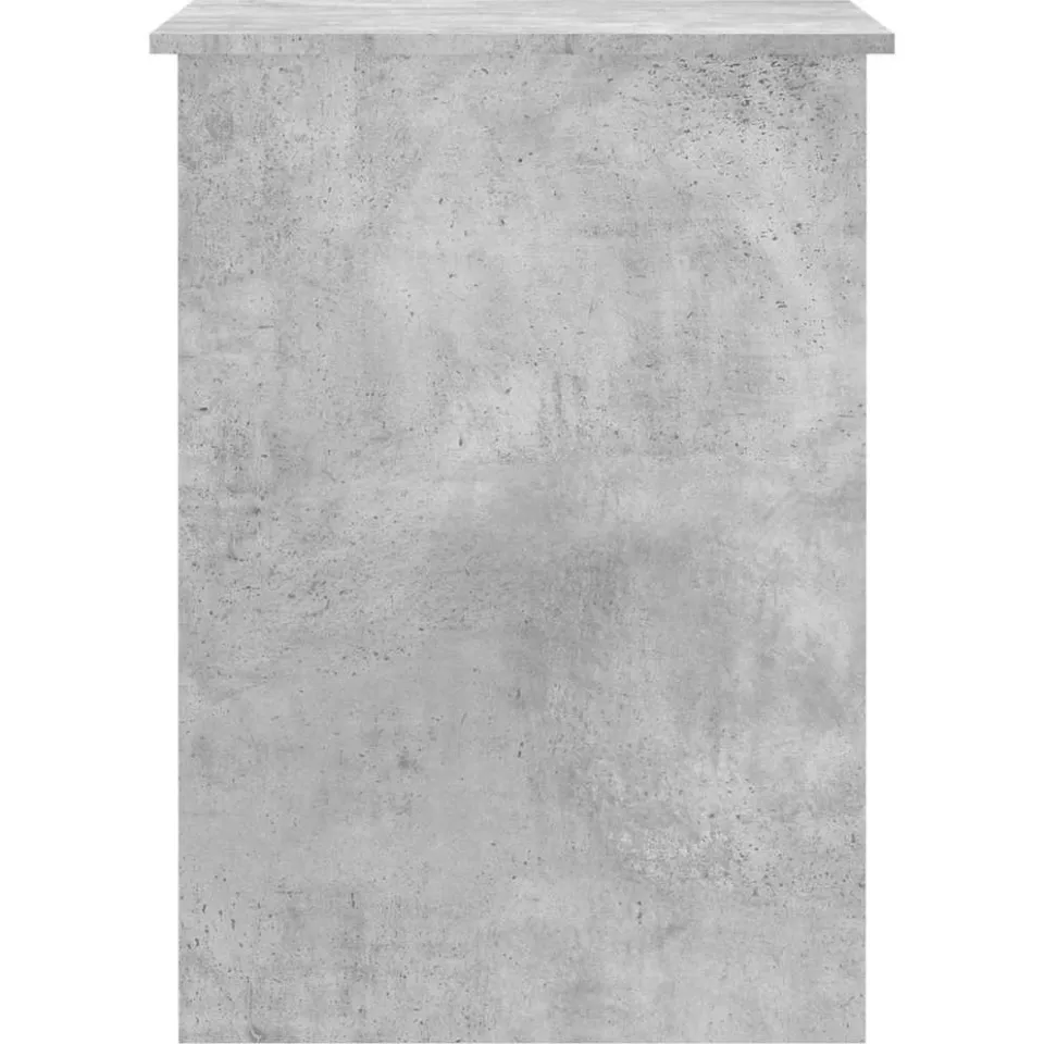 vidaXL Bureau 100x55x75 cm bewerkt hout betongrijs grijs, foto 4