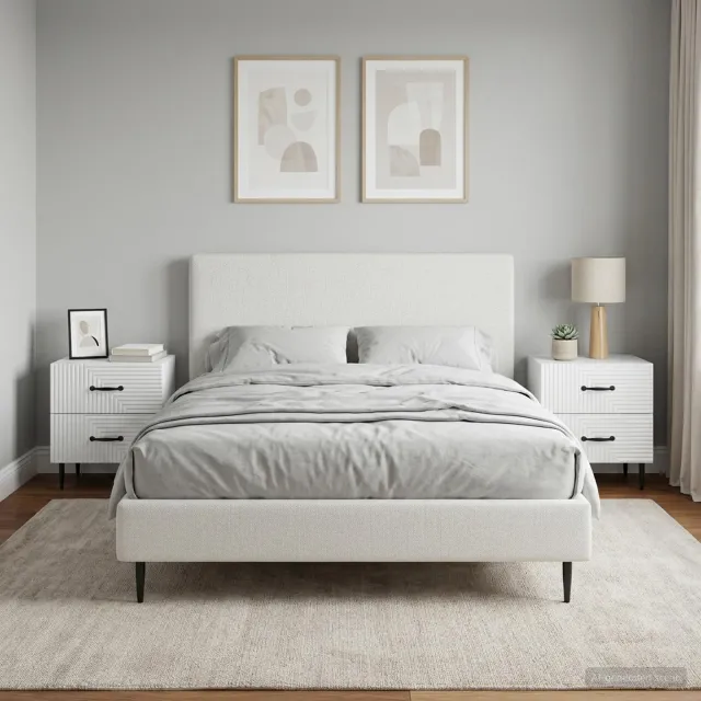 vidaXL Nachtkastje 2 st Wit 43 x 34,5 x 47,5 cm Bewerkt hout, foto 2