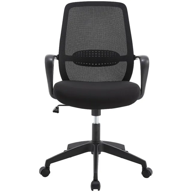 Vente-unique Bureaustoel - Stof - Zwart - VATISTA