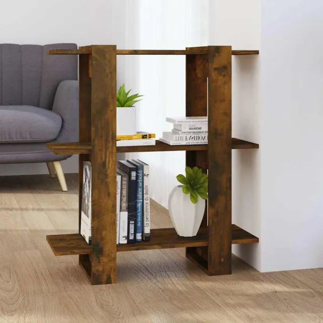 vidaXL Boekenkast/kamerscherm 80x30x87 cm gerookt eikenkleurig Bruin