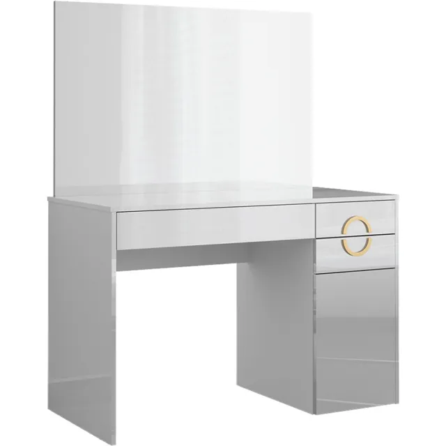 Vicco Kaptafel Adela, Wit, 115 cm met spiegel