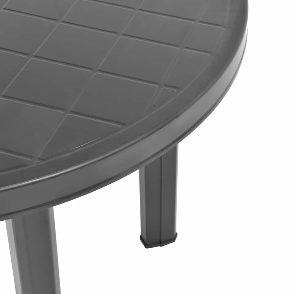 vidaXL Tuintafel 89 cm kunststof antraciet, foto 3