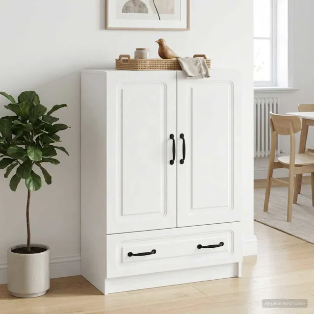 vidaXL Dressoir Wit 66 x 34,5 x 92 cm Bewerkt hout, foto 2