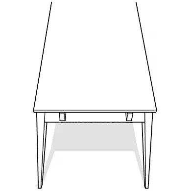Rowico Home Yumi verlengstuk whitewash voor Yumi eettafel - 45 x 90 cm, foto 3