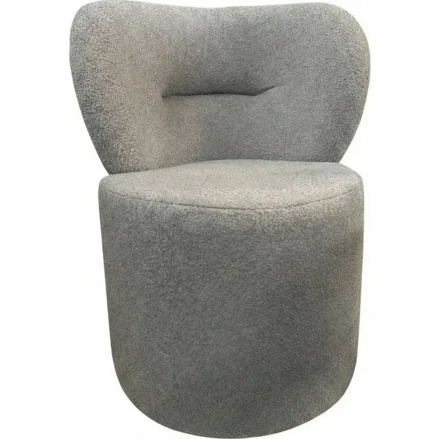 De Groen Home Fauteuil - Stoel 80x50x45 cm - Poef met omhullende rugleuning - Grijs - Zitzak stoel Grijs-