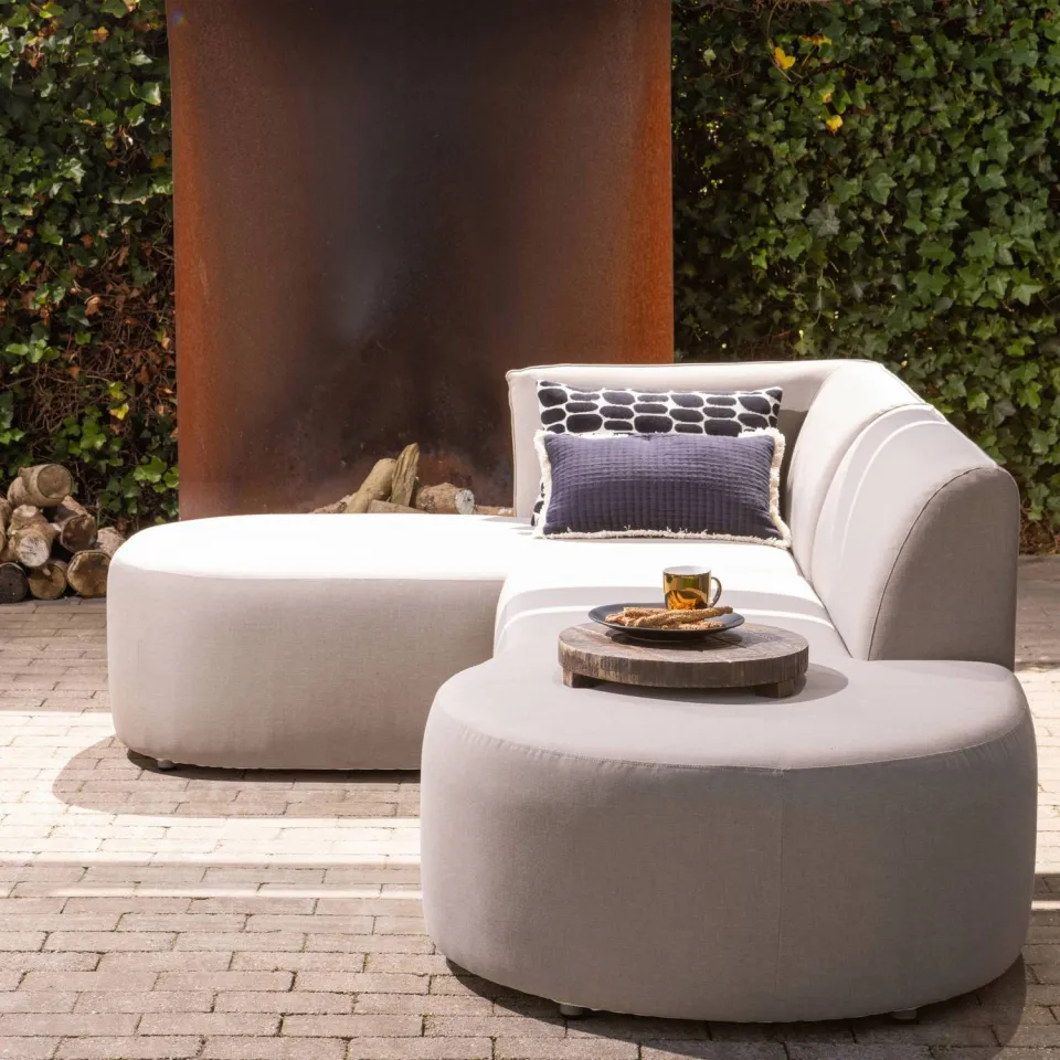WOOOD Chios chaise longue tuinbank naturel, foto 4