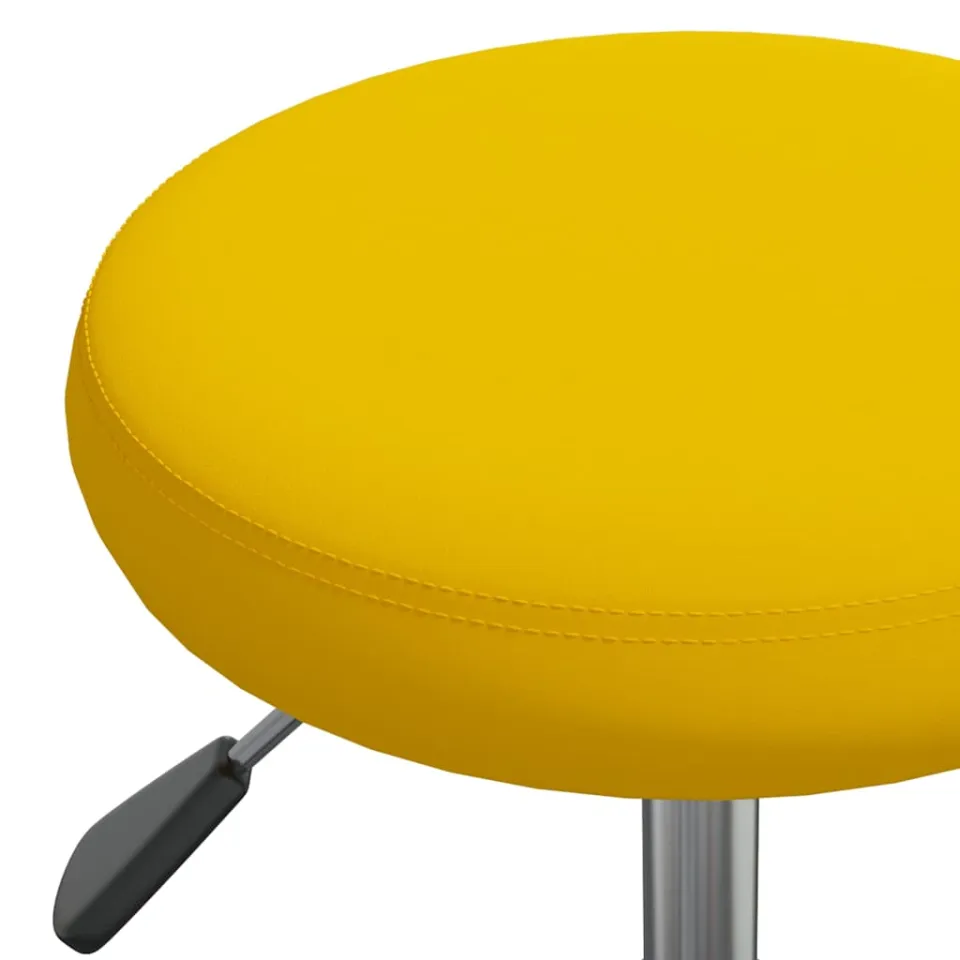 vidaXL Eetkamerstoel fluweel mosterdgeel, foto 4