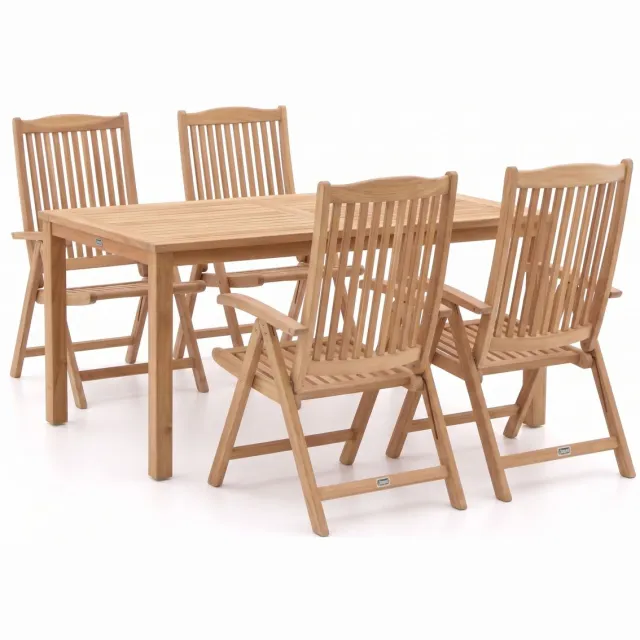 Sunyard Furniture Sunyard Veronica/Liverpool 145cm dining tuinset 5-delig verstelbaar