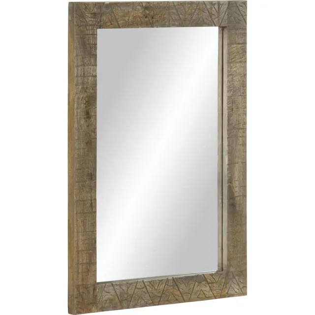 vidaXL Badkamerspiegel 50x2,5x70 cm massief mangohout Bruin