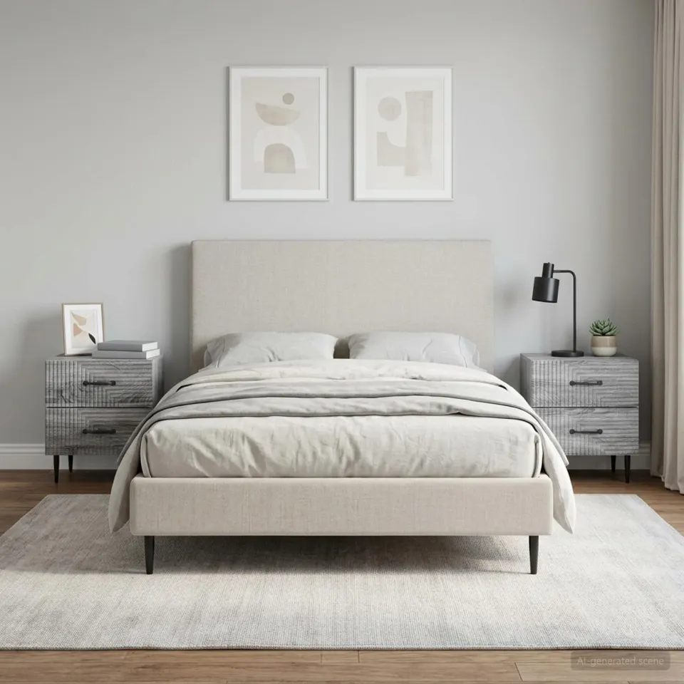 vidaXL Nachtkastje 2 st Grijs sonoma 43 x 34,5 x 47,5 cm Bewerkt hout, foto 4