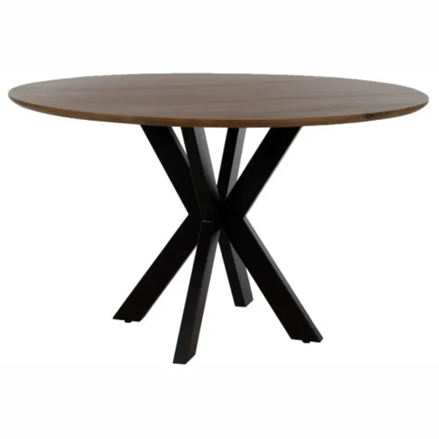 MySons Eettafel Tokio rond mangohout smooth Ø150 cm - Walnoot
