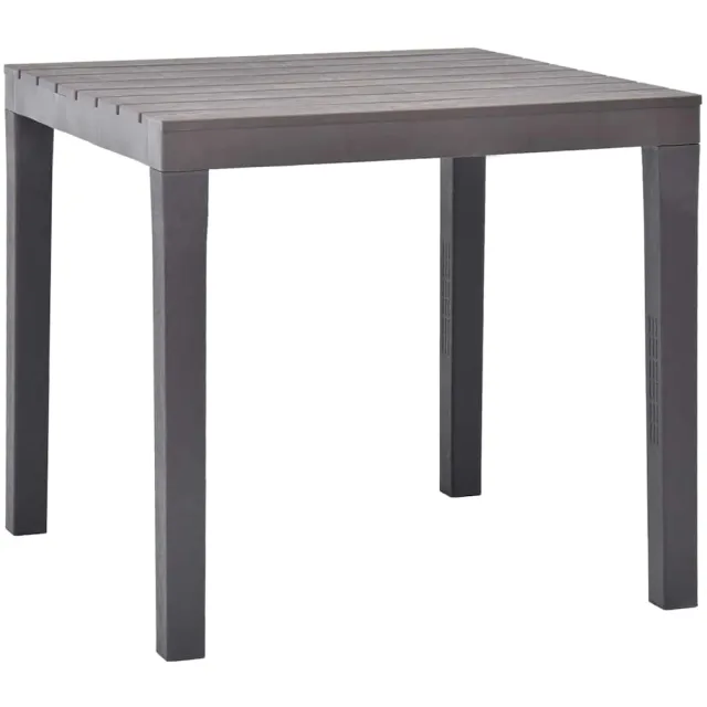 vidaXL Tuintafel 78x78x72 cm kunststof mokka grijs, foto 2