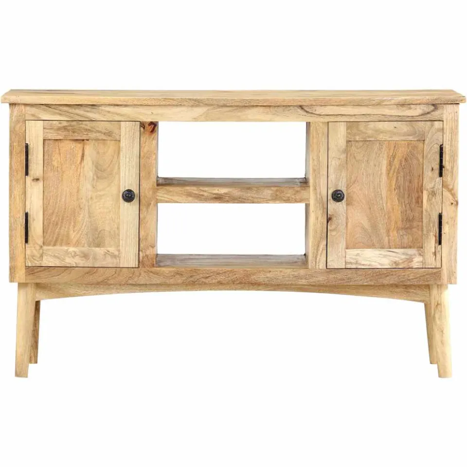 vidaXL Dressoir 100x35x60 cm massief mangohout bruin, foto 3