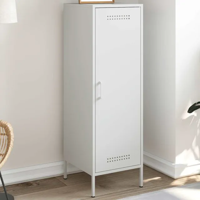 vidaXL Hoge kast 36x39x113 cm staal wit, foto 2