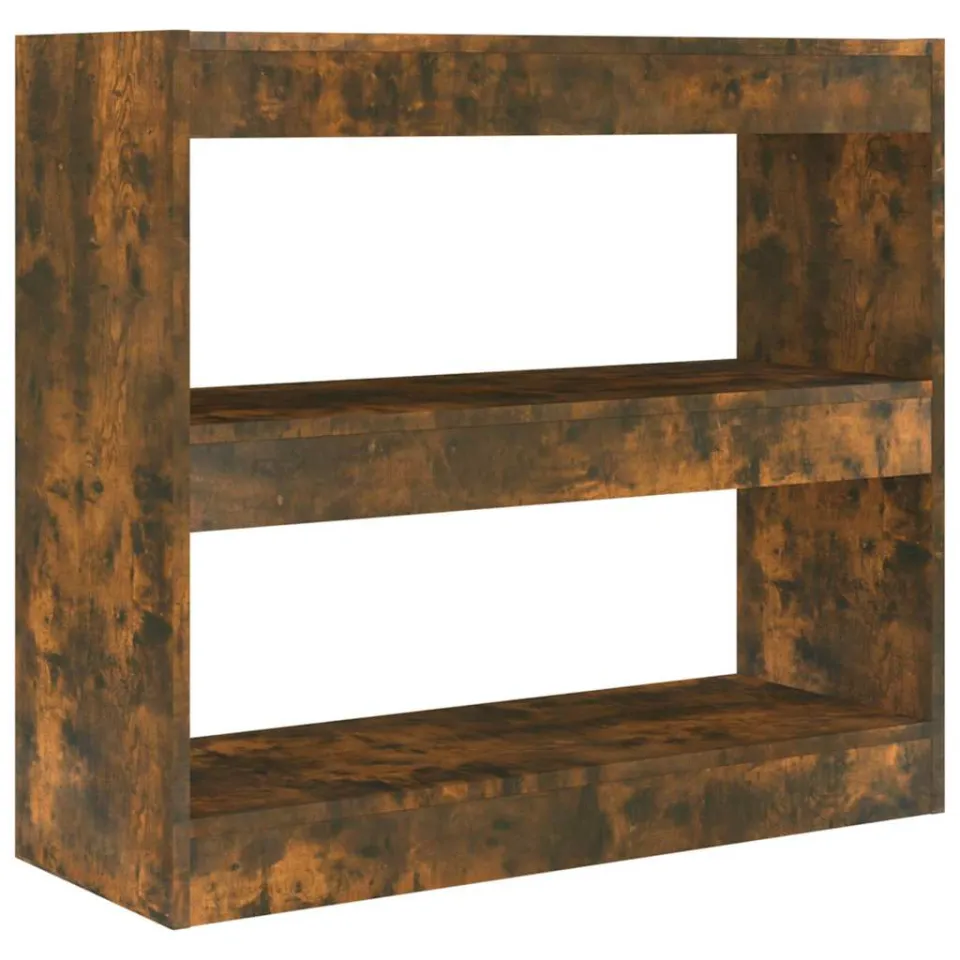 vidaXL Boekenkast/kamerscherm 80x30x72 cm gerookt eikenkleurig Bruin
