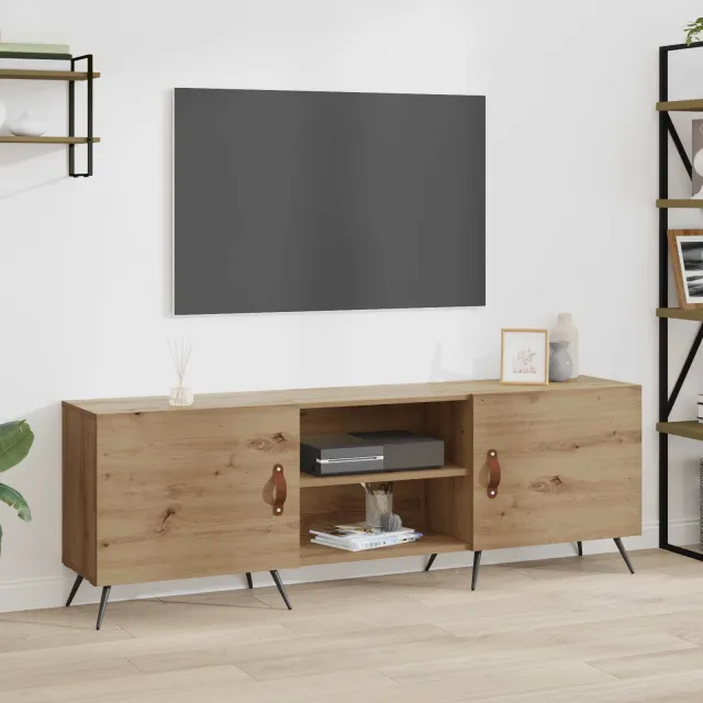 vidaXL TV-kast 150 x 30 x 50 cm artisanaal eikenkleurig Bewerkt hout, foto 2