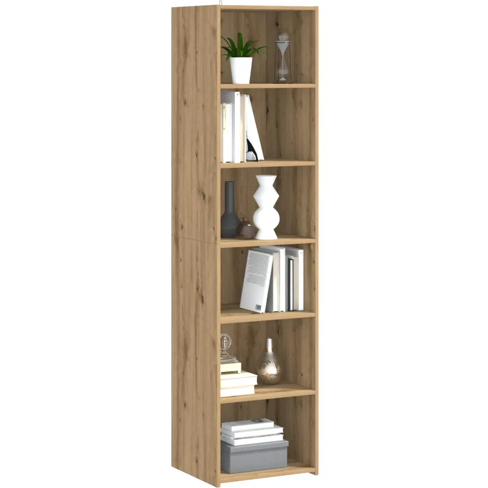 vidaXL Dressoir Artisanaal eiken 45 x 41 x 185 cm Bewerkt hout, foto 3
