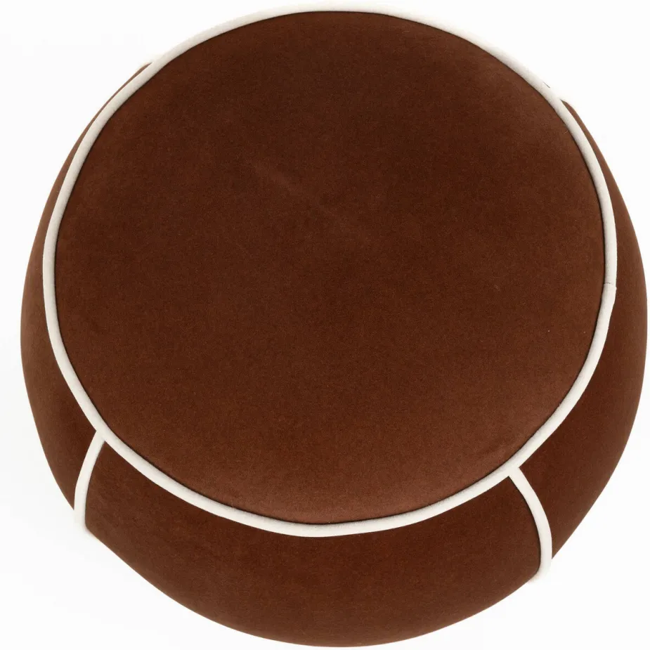 Housecraft Living Marina Poef Rond 45 cm Rood, foto 2
