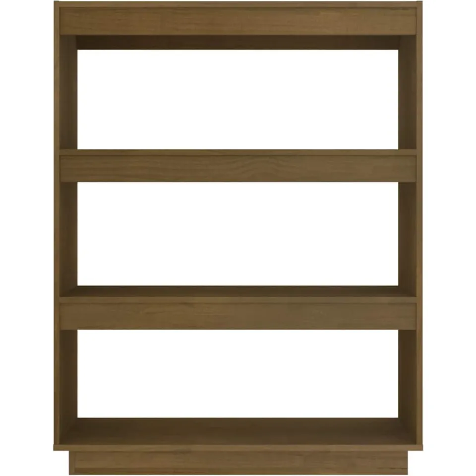 vidaXL Boekenkast/kamerscherm massief grenenhout honingbruin bruin, foto 4