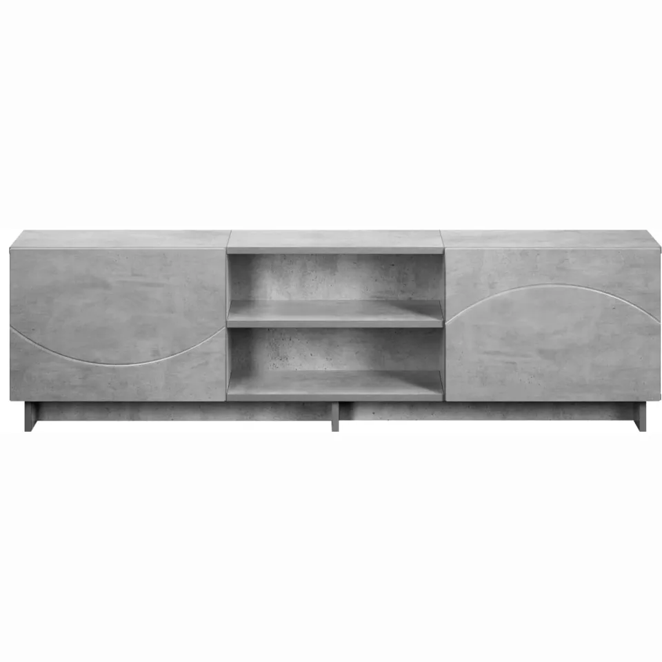 vidaXL TV-standaard 140 x 34,5 x 40 cm Betongrijs Bewerkt hout grijs, foto 4