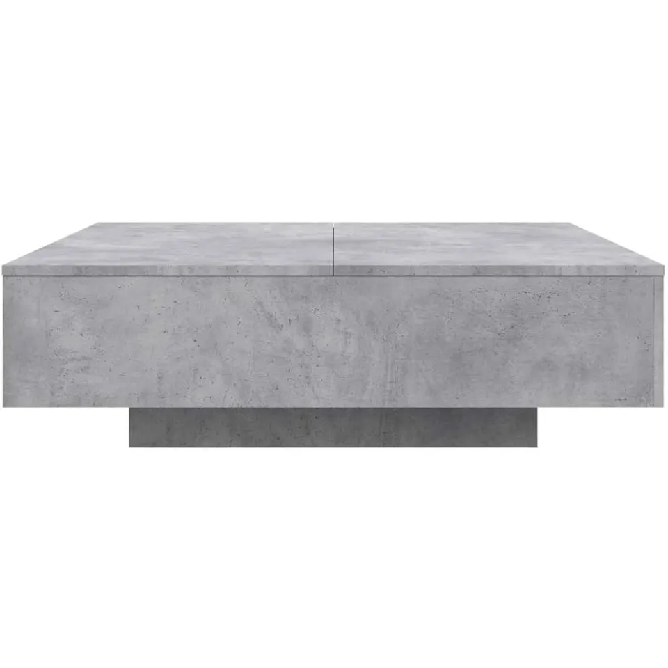 vidaXL Salontafel 100x100x31 cm bewerkt hout betongrijs grijs, foto 4