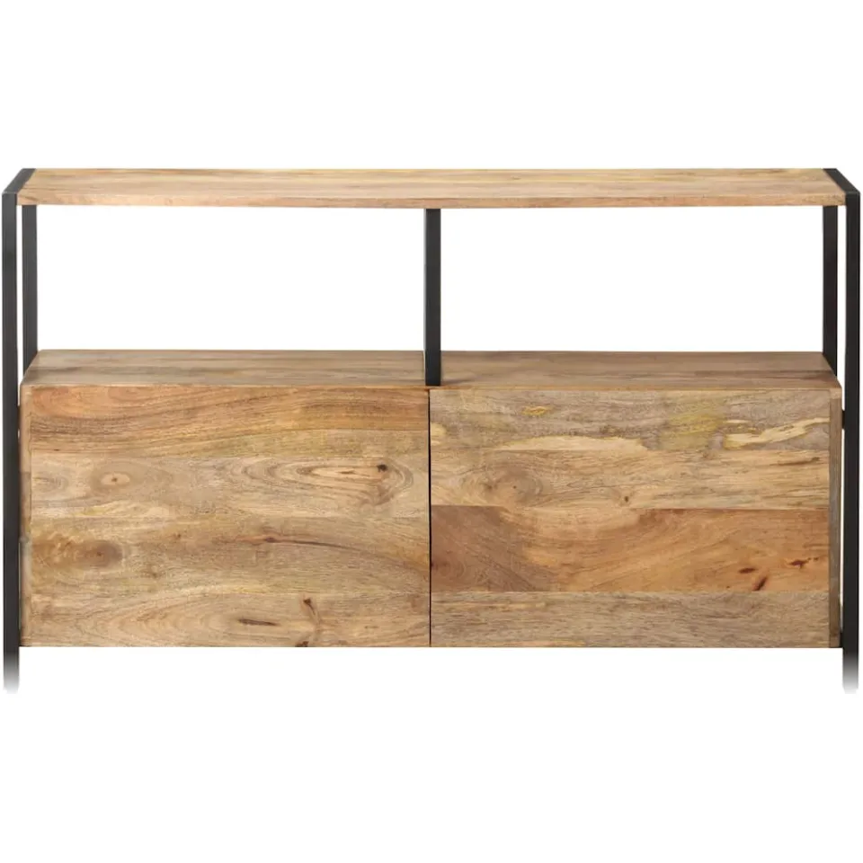 vidaXL Dressoir 110x35x65 cm massief mangohout bruin, foto 3