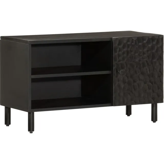 vidaXL Tv-meubel 80x31x46 cm massief mangohout zwart