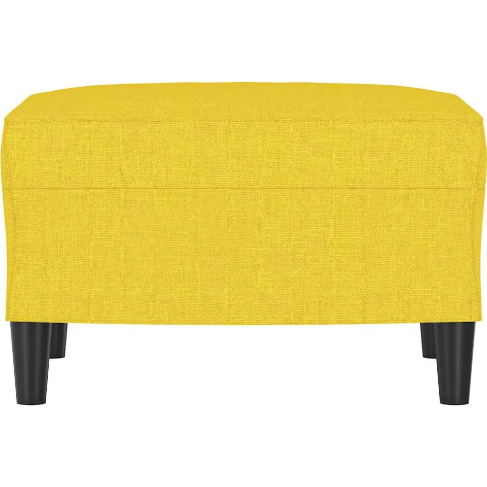 vidaXL Voetenbank 60x50x41 cm stof geel